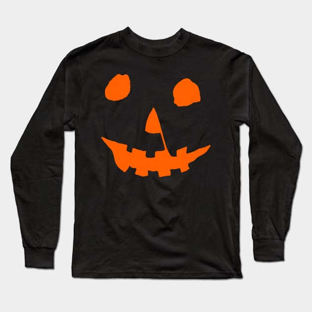 Halloween Movie Jack-O'-Lantern Long Sleeve T-Shirt by SchaubDesign